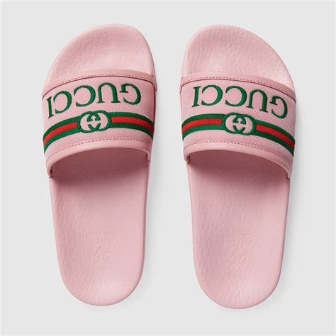 gucci ny slides|Gucci slides girl.